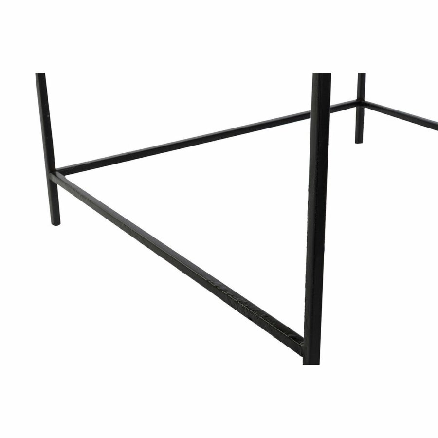 Sofabord DKD Home Decor 61 x 61 x 49 cm Sort Gylden Stl Aluminium #3