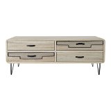 mbler DKD Home Decor Metal Paulonia tr (115 x 61 x 43 cm) #4