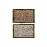 Tppe DKD Home Decor 160 x 230 x 0,4 cm Polyester Hvid Ikat Boho (2 enheder) #1