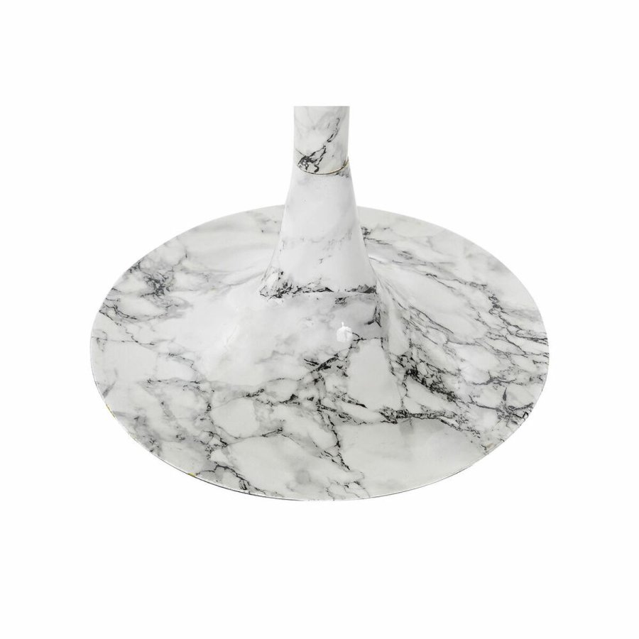 Lille serveringsbord DKD Home Decor Hvid Gylden 51 x 51 x 51 cm #2