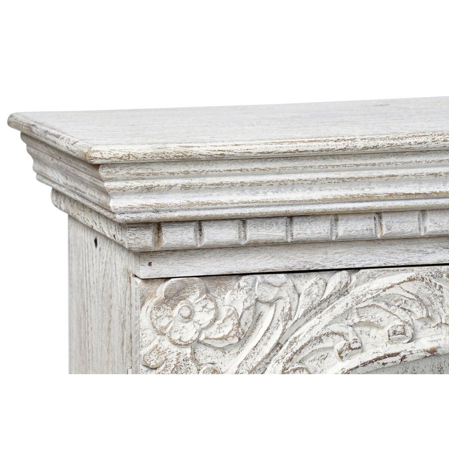 mbler DKD Home Decor 8424001858347 Metal Hvid Mangotr 160 x 40 x 65 cm #2