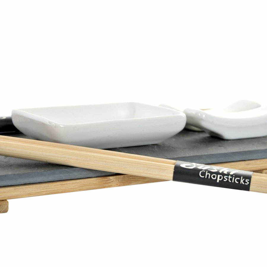 Sushi-st DKD Home Decor Brun Sort Natur Bambus Brt 30 x 10 x 3,5 cm (9 Dele) (30 x 10 x 3,5 cm) #4