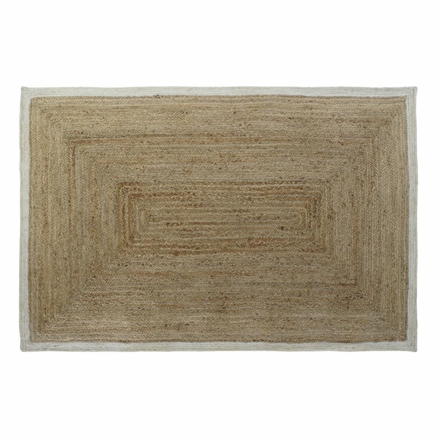 Tppe DKD Home Decor Hvid Lys brun Scandi 200 x 290 x 1 cm #1