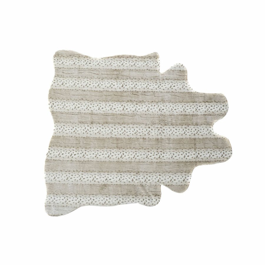 Tppe DKD Home Decor 160 x 150 x 2 cm Beige Polyester Med hr #1