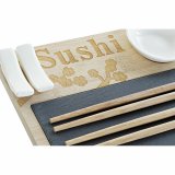 Sushi-st DKD Home Decor PC-186227 Hvid Sort Natur Bambus Brt Moderne Orientalsk 28,5 x 18,5 x 2,6 cm (9 Dele) (28,5 x 18,5 x 2 #4