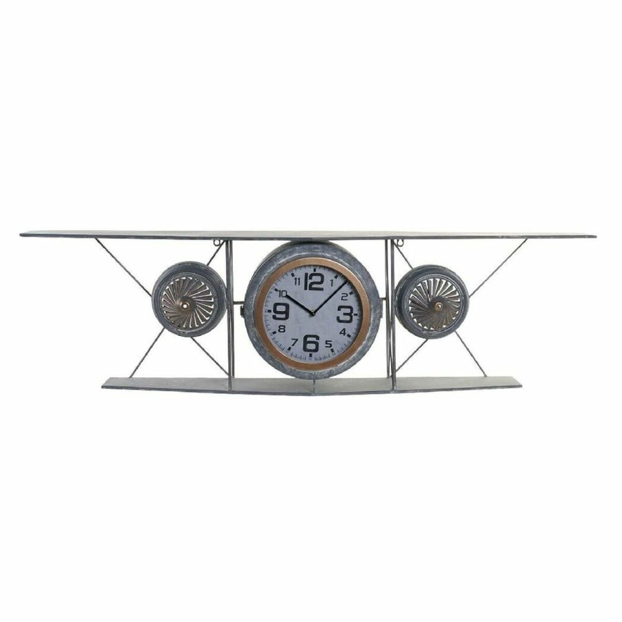 Vgur DKD Home Decor Krystal Jern Fly Tr MDF Mrkegr (120 x 21 x 33.5 cm) #1