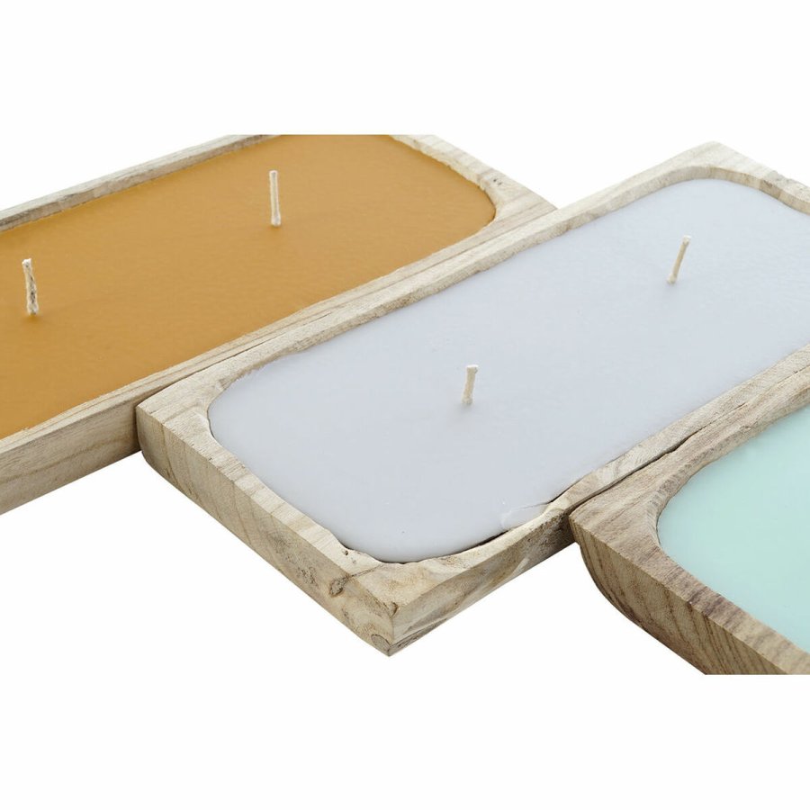 Stearinlys DKD Home Decor (35 x 15 x 5 cm) (3 pcs) #2