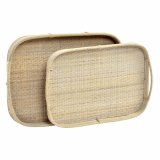 Bakkest DKD Home Decor Brun Spanskrr (51.5 x 36 x 7.5 cm) (44.5 x 31.5 x 6 cm) (2 pcs) #7