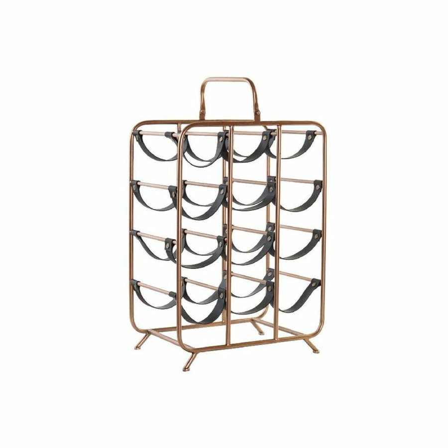 Flaskereol DKD Home Decor 37 x 23,5 x 54 cm Metal Kobber Polyuretan #1