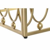 Sofabord DKD Home Decor Spejl Gylden Metal MDF (57 x 57 x 52 cm) #2