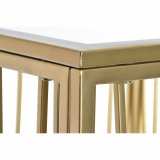 Sofabord DKD Home Decor Spejl Gylden Metal MDF (57 x 57 x 52 cm) #3