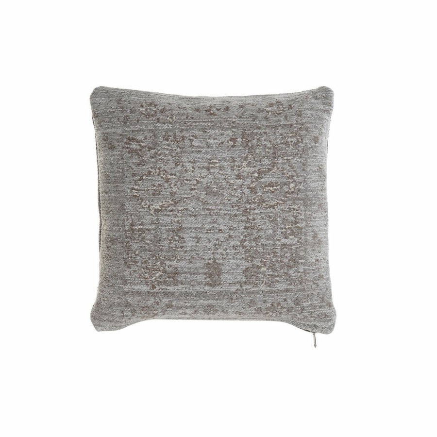 Pude DKD Home Decor Plastik Lys brun Rektangulr Firkantet Araber 45 x 12 x 45 cm #1
