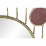 Vgspejl DKD Home Decor Grn Gr Pink Gylden Cirkler Sixties 100 x 2 x 100 cm (100 enheder) #5