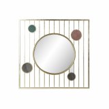 Vgspejl DKD Home Decor Grn Gr Pink Gylden Cirkler Sixties 100 x 2 x 100 cm (100 enheder) #1