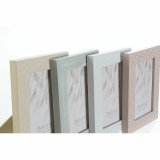Fotoramme DKD Home Decor Urban Krystal Beige Pink Hvid Grn PS (14,5 x 2 x 19,5 cm) (4 enheder) #5