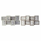 Fotoramme DKD Home Decor 60 x 3 x 32 cm Krystal Gr Brun Tr MDF Urban (2 enheder) #1