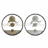 Vgur DKD Home Decor Slvfarvet Gylden Jern Gear 60 x 5 x 60 cm (2 enheder) #1