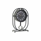Namizna ura DKD Home Decor Krystal Sort Jern (16.5 x 7 x 25 cm) #1