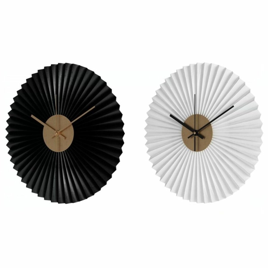 Vgur DKD Home Decor Hvid Sort Hvid/Sort Jern Plastik Moderne 30 x 4 x 30 cm (2 enheder) #1