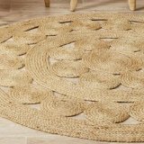 Tppe DKD Home Decor Jute (160 x 160 x 1 cm) #1