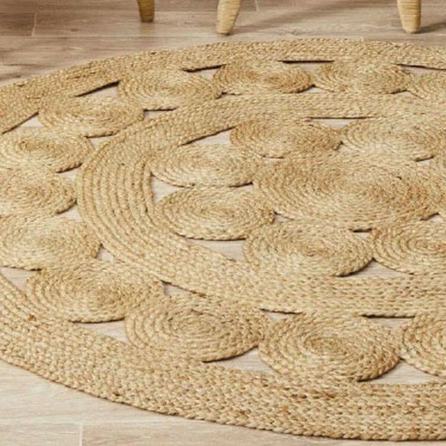 Tppe DKD Home Decor Jute (160 x 160 x 1 cm) #1