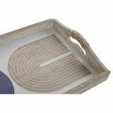 Bakke DKD Home Decor 40,6 x 30 x 6 cm Beige Bl Tr MDF (2 enheder) #4