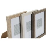 Fotoramme DKD Home Decor Natur Beige Tr Mrkebrun Boho (18 x 2 x 23 cm) (3 enheder) #5