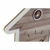 Vgur DKD Home Decor 32 x 5 x 56 cm Natur Hvid Plastik Hus Tr MDF (2 enheder) #5