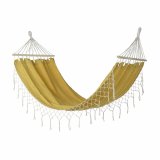 Hngekje DKD Home Decor Okker Polyester Bomuld Fyrretr Frynse (255 x 80 x 28 cm) #1