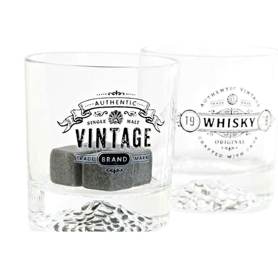 Glasst DKD Home Decor Gennemsigtig Mrkegr Krystal Sten Loft 320 ml (6 enheder) #1