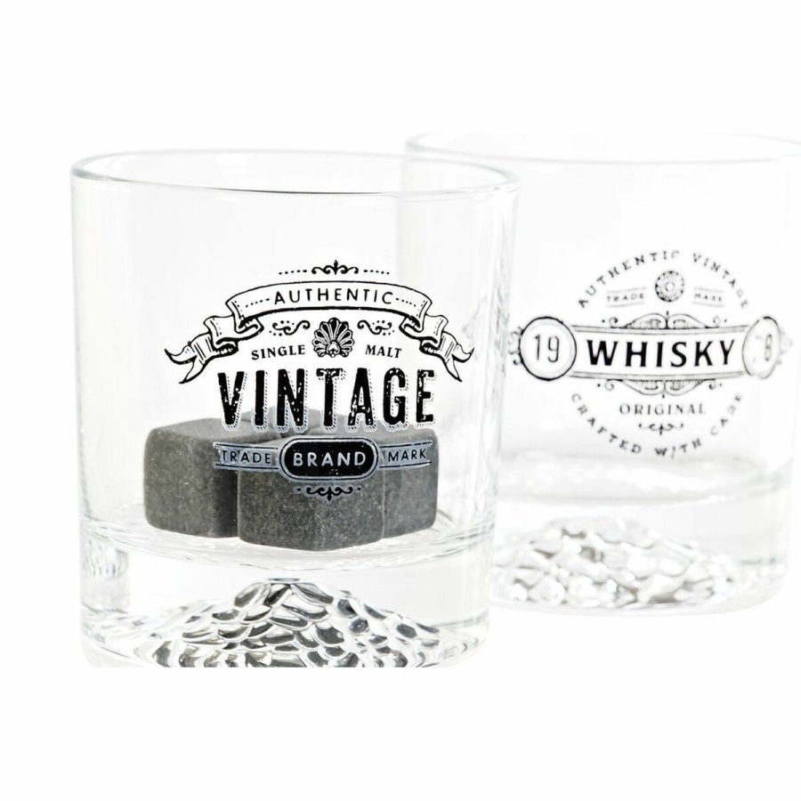 Glasst DKD Home Decor Gennemsigtig Mrkegr Krystal Sten Loft 320 ml (6 enheder) #4