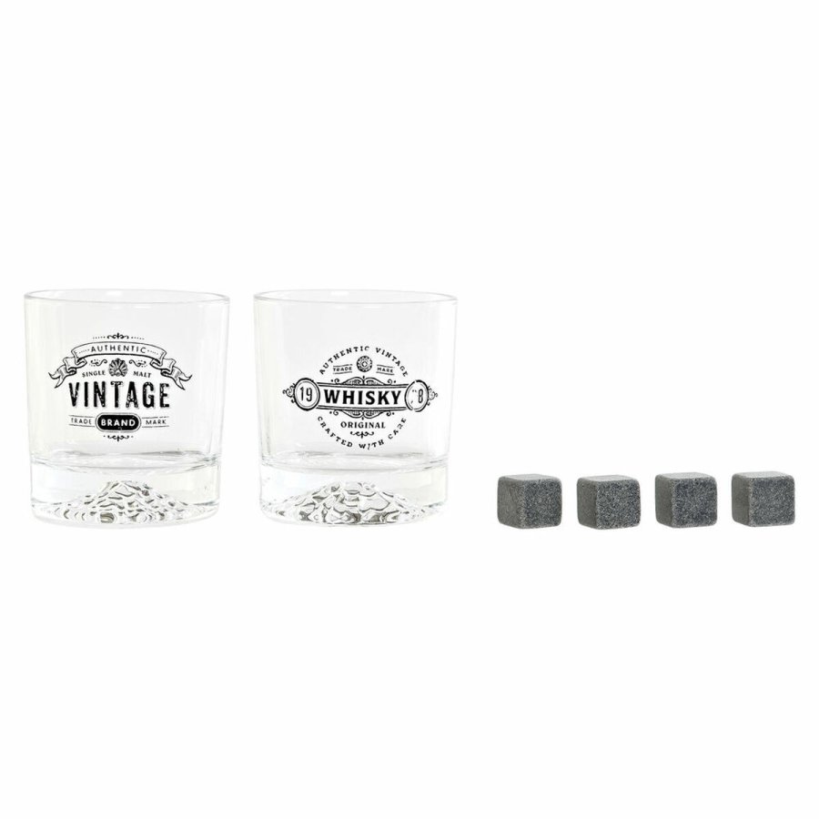 Glasst DKD Home Decor Gennemsigtig Mrkegr Krystal Sten Loft 320 ml (6 enheder) #13