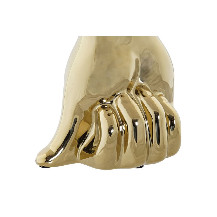 Vase DKD Home Decor Gylden Stentj 17 x 12 x 21 cm (2 enheder) #2