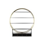 Hylder DKD Home Decor Sort Gylden Metal Poppel 160 x 35 x 180 cm #5