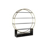 Hylder DKD Home Decor Sort Gylden Metal Poppel 160 x 35 x 180 cm #1