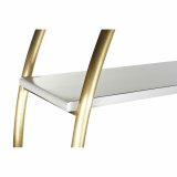 Hylder DKD Home Decor 160 x 35 x 180 cm Gylden Metal Hvid Poppel #2