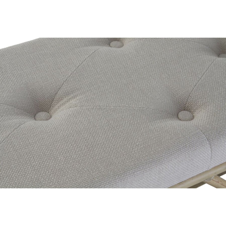 Stol DKD Home Decor Natur Beige Brun Bomuld Bambus (100 x 44 x 55 cm) #5
