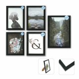Fotoramme DKD Home Decor Flere 23 x 2 x 28 cm Sort Moderne Tr MDF #1