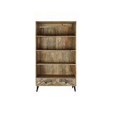 Hylder DKD Home Decor Sort Metal Mrkebrun Mangotr 100 x 40 x 180 cm #3