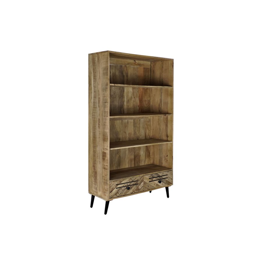 Hylder DKD Home Decor Sort Metal Mrkebrun Mangotr 100 x 40 x 180 cm #1