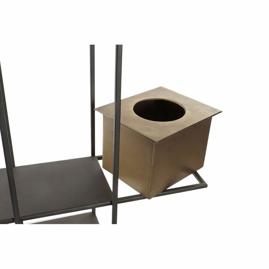Hylder DKD Home Decor Sort Metal Kobber 2 Hylder (50 x 16 x 60 cm) #2