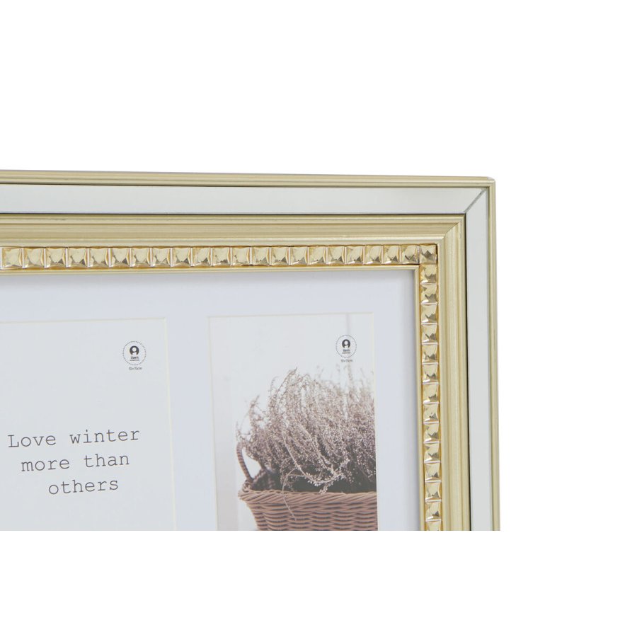 Fotoramme DKD Home Decor Luxury Gylden Slvfarvet Krystal polystyren Traditionel 46,5 x 2 x 28,5 cm (2 enheder) #9