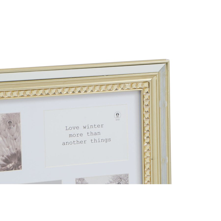 Fotoramme DKD Home Decor Luxury 46,5 x 2 x 40 cm Krystal Slvfarvet Gylden polystyren Traditionel (2 enheder) #9