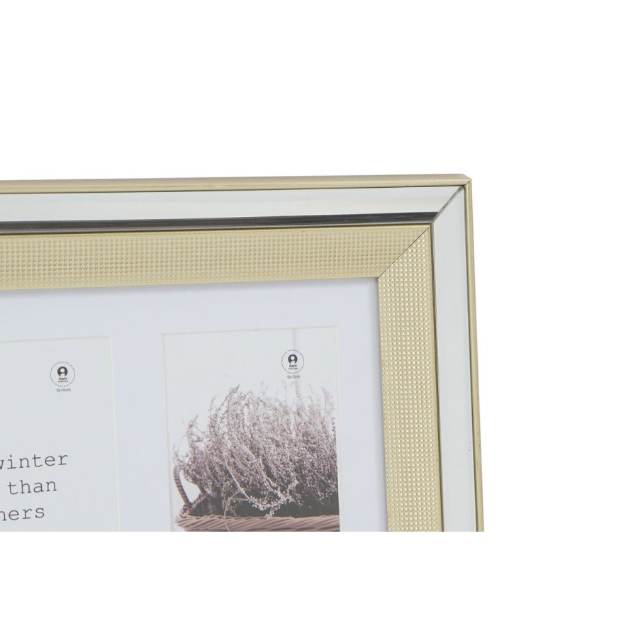 Fotoramme DKD Home Decor Krystal polystyren Gylden Slvfarvet Traditionel 47 x 2 x 29 cm (2 enheder) #5