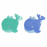 Bademtte DKD Home Decor 11,5 x 1 x 10 cm Bl Turkisbl Brns PVC 10 cm (2 enheder) #1