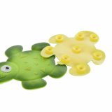 Bademtte DKD Home Decor 11,5 x 1 x 10 cm Grn Gul Brns Skildpadde PVC 10 cm (2 enheder) #5