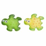 Bademtte DKD Home Decor 11,5 x 1 x 10 cm Grn Gul Brns Skildpadde PVC 10 cm (2 enheder) #1
