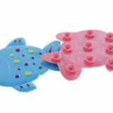 Bademtte DKD Home Decor 13 x 1 x 10,5 cm Bl Pink Brns PVC Fisk (2 enheder) #5