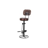 Taburet DKD Home Decor 45 x 46 x 118 cm Sort Metal Brun #17