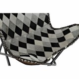 L�nestol DKD Home Decor Brun L�der Hvid Jern (70 x 70 x 90 cm) #3